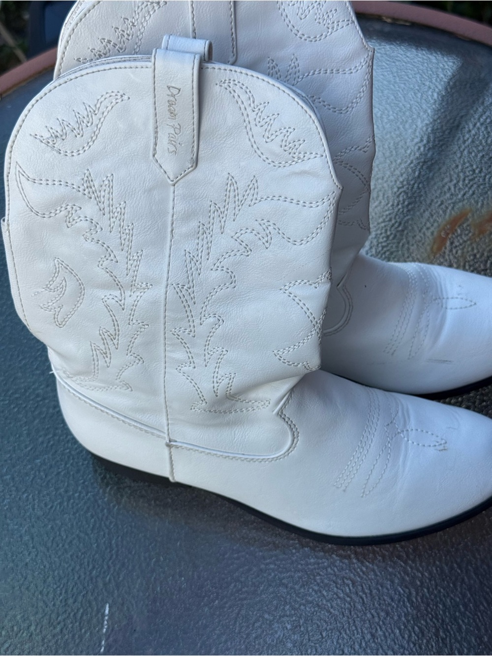 Dream Pairs White Women's Western Cowboy Boots